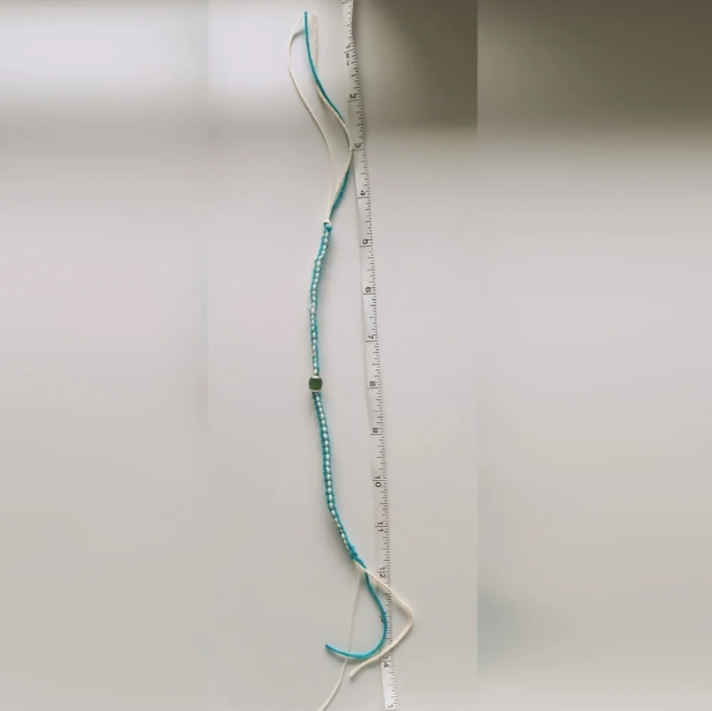 BOGO FREE! Mood Stone Blue Woven Bracelet | Handmade - Picture 3 of 3